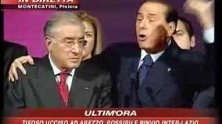 Berlusconi e DellUtri parlano di Mangano a Montecatini 12 [upl. by Zita]