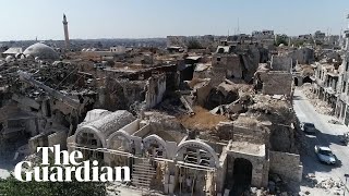 Syria drone footage shows devastation in Aleppo Deir ezZor and rural Damacus [upl. by Moshell]