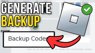 How To Get Roblox Backup Codes For 2Step Verification 2024 [upl. by Shiller]