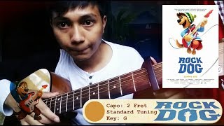 Rock Dog  Glorious  Guitar Fingerstyle  Lesson  Part 1 [upl. by Lilyan]