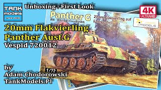 Unboxing 161  Panther Ausf G 20mm Flakvierling  Vespid 720012 [upl. by Darryn]