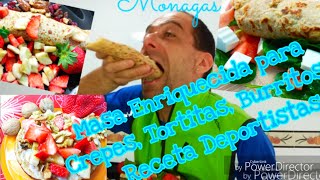 Masa sana para CrepesTortitasburritosEnriquecida con harinas multicereales Especial deportistas [upl. by Anuhsal970]