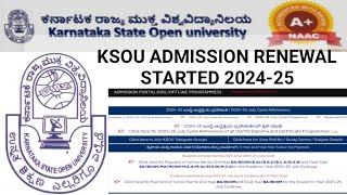 ksou second and third year admission renewal started for 202425 [upl. by Flanders]