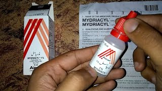 MYDRIACYL Tropicamide15ml Eyedrop dangerous side effects  Composition  Used for  All Details 🔥💯 [upl. by Aikrahs]