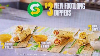 SUBWAY  SUBWAY RESTAURANTS COMMERCIAL 2024  SUBWAY NEW 3 FOOTLONG DIPPERS  THIS SUMMER SNACKING [upl. by Koa107]