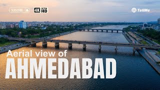 Aerial Ahmedabad Exploring Gujarats Vibrant Metropolis in 4K  Gujarat Tourism [upl. by Schreck]