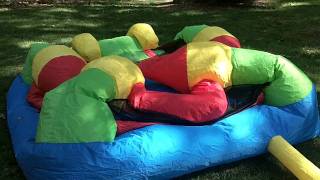 Castle Inflatable Bounce House  Blower and Inflate Time [upl. by Horgan758]