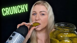 ASMR🥒 EATING PICKLES  CRUNCHY EATING SOUNDS [upl. by Orazio]