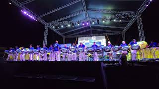 Courts Babonneau Steel Orchestra Panorama 2024 Front Row View [upl. by Naejamron]