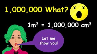 1000000 cm3  1m3 converting m3 to cm3 [upl. by Araas]