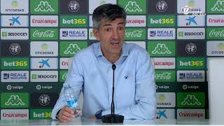 Rueda de prensa de Imanol Alguacil tras el Real Betis vs Real Sociedad 00 [upl. by Kcorb]