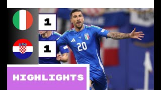 Croatia vs Italy 11 All Goals amp Highlights Euro 2024 [upl. by Harol537]