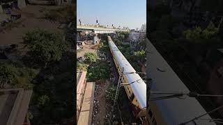 Best View Of Gandhinagar Veraval Intercity Express At Rajkot 😍 shortvideo indianrailways travel [upl. by Anaehr262]