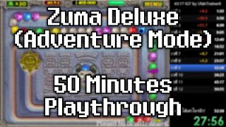 Zuma Deluxe Adventure Mode  50 Minutes Playthrough Attempt 34 [upl. by Nailij]