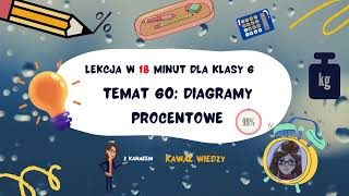 KLASA 6 LEKCJA 60 Diagramy procentowe [upl. by Ameg]