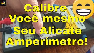 Ajuste aferir ou calibração do seu alicate amperímetro minipa ET3200 [upl. by Hinda675]