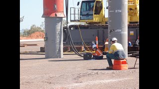 Part 3A JETTY Construction of ICHTHYS  INPEX LNG Onshore Project  Piling for Jetty Abutment [upl. by Fergus]