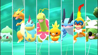 Pokémon Brilliant Diamond amp Shining Pearl  All Starters Evolutions HQ [upl. by Gnoy]