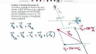 Particle Kinematics II  Problem 1  Graphical Method [upl. by Melc]