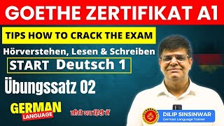 Start Deutsch 1  Goethe Zertifikat A1 Hörverstehen Lesen amp Schreiben  Tips how to crack the Exam [upl. by Nreval]