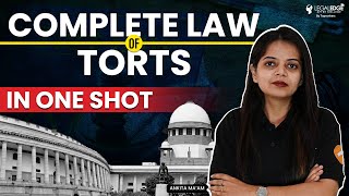 Law Of Torts One Shot Revision  Complete Law of Torts  CLAT PG 2024 amp LLM Entrance Exam [upl. by Ailati]