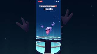 Evolving Gastly to Haunter 😀👍🏼pokemon pokemogo gastly haunter [upl. by Taddeusz]