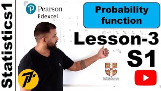 Lesson3  Probability mass function  Statistics1  WST01  IAL Pearson EdexcelCAIE [upl. by Ahsenik494]