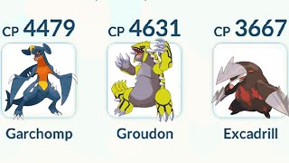 GROUND TYPE TEAM GARCHOMP GROUDON AND EXCADRILL [upl. by Atul]