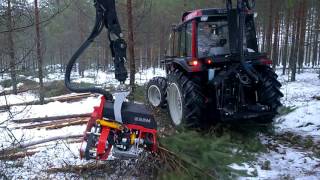 Valtra A93 Hitech with Nisula 325H harvester head [upl. by Creamer]