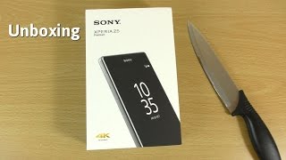 Sony Xperia Z5 Premium Chrome  Unboxing amp First Look 4K [upl. by Atillertse]