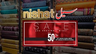 Nishat Sale Up to 50 off End of Season Sale Winter Collection Sale [upl. by Elime]