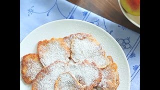 Come preparare le frittelle di mele e cannella  videoricette di frittelle [upl. by Atterahs]