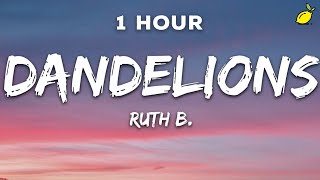 1 Hour Ruth B  Dandelions Lyrics [upl. by Nynnahs576]