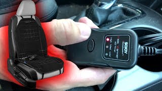 UNBOXING  SOJOY Soft amp Thick Universal 12V Heated Car Seat Cover [upl. by Ruthann834]