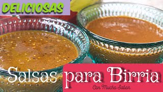 SALSAS PARA BIRRIA o  Barbacoa  Super Deliciosas [upl. by Soni381]