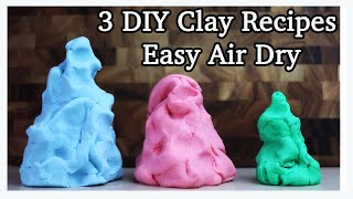 DIY Air Dry Clay Recipes FAST and EASY [upl. by Tedmund]