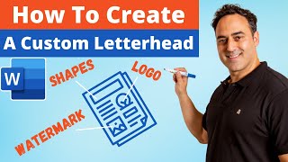 Word Tutorial How to Make a Custom Letterhead in Microsoft Word 365 [upl. by Biagio81]