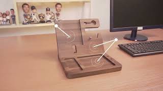 Wooden Phone Docking Station  Evo Gadgets [upl. by Elisee]