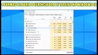 4 Formas de Abrir o Gerenciador de Tarefas no Sistema Windows 10 [upl. by Keen]