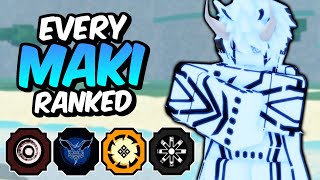 Every MAKI Ranked From WORST To BEST  Shinobi Life 2 Bloodline Tier List [upl. by Annoet]