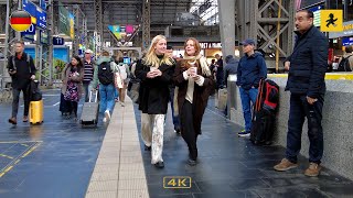 Frankfurt Germany 🇩🇪  Walking in Hauptbahnhof Central Station  Nov 2023  4K [upl. by Ojeibbob]