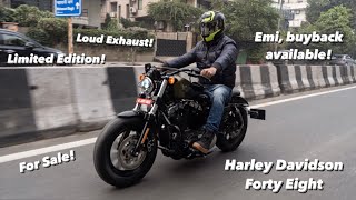 Preowned Harley Davidson Forty Eight for Sale  Full Review  ALL ABOUT BIKES INDIA [upl. by Gillmore]