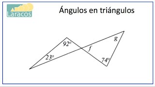 Angulos en Triangulos ejemplo 2 [upl. by Yuji]