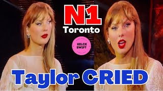 Taylor Swift CRIED as she received EXTRA LOVE from Toronto crowd on Night 1 [upl. by Otreblon]