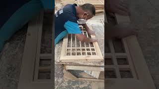 Process of Crafting Wooden Lattice Windows [upl. by Pinsky]