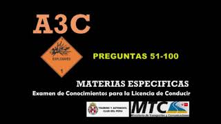 Preguntas 2024 AIIIC 24 Examen de Conocimientos Licencia de Conducir A3C TOURING MTC PERU Audio [upl. by Francine]