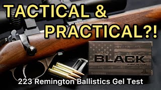 SO TACTICAL 223 Remington Hornady Black 75gr BTHP Ballistics Gel Ammo Test [upl. by Syst]