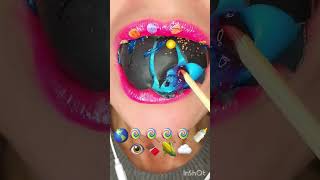 ASMR eating sounds according to emojis crSatisfyingLips cupidtwinversion [upl. by Aket]