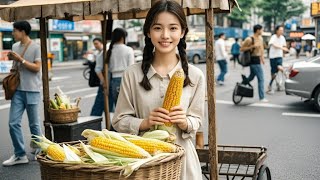 街头卖玉米的女孩，真实身份竟是亿万富豪的女儿！🥰 中国电视剧  胡杏儿 [upl. by Clovah]