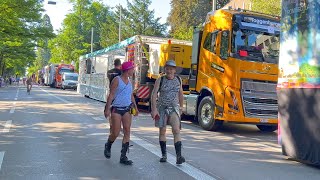 Street Parade 2024 Lovemobiles  Trucks  Wagen in Zürich [upl. by Rawdon476]